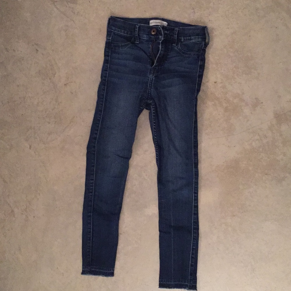 Abercrombie kids girl’s cropped skinny jeans